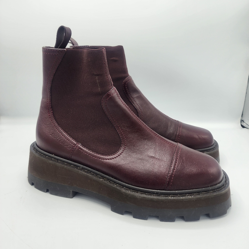 Jimmy Choo Clayton Leather Chelsea Boots